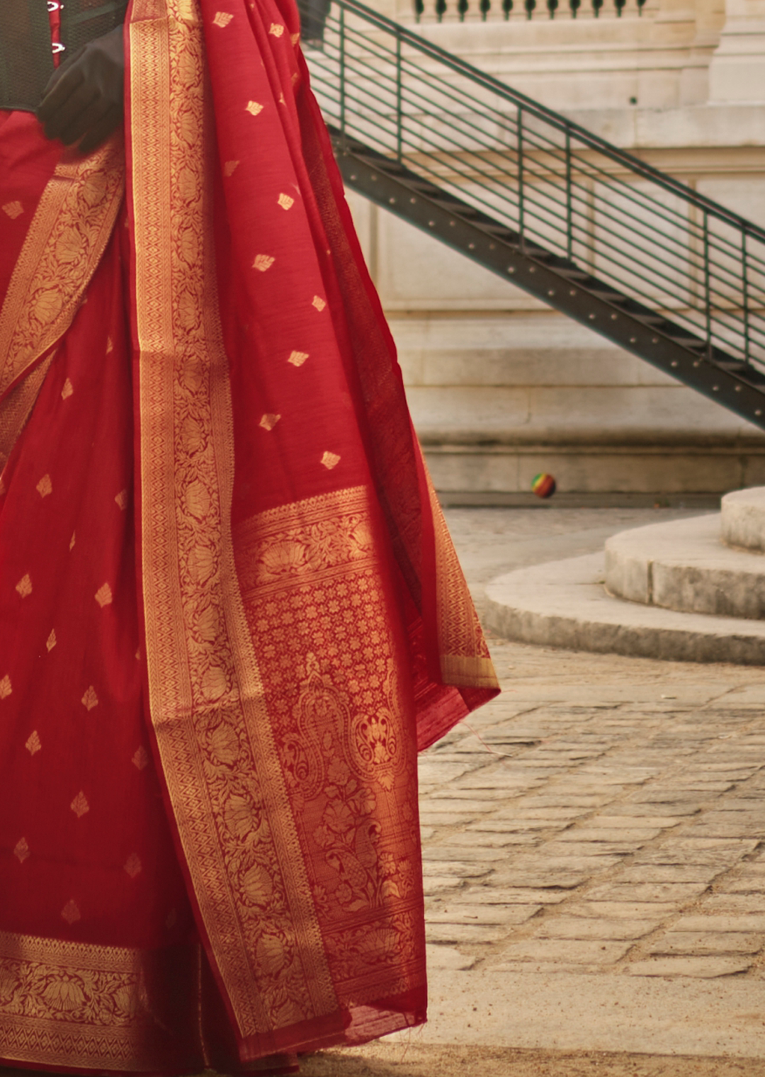 Red	Woven Pure Handloom Khadi Silk Saree