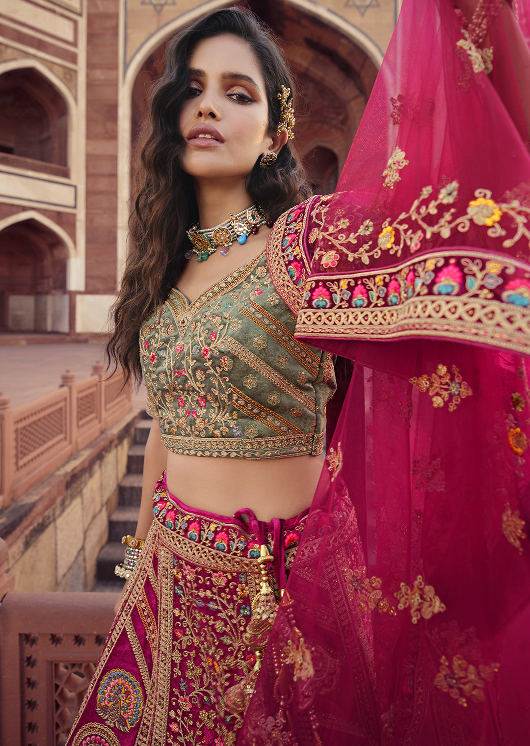 Pink MultiColor Heavy Designer Work Bridal Special Lehenga Choli - Indian  Heavy Anarkali Lehenga Gowns Sharara Sarees Pakistani Dresses in  USA/UK/Canada/UAE - IndiaBoulevard