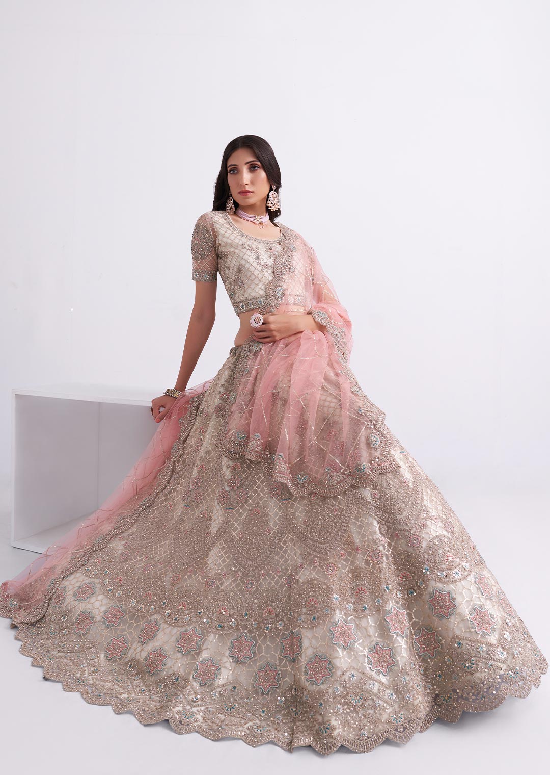 pearl fashion Georgette Designer Lehenga Choli at Rs 1399 in Surat