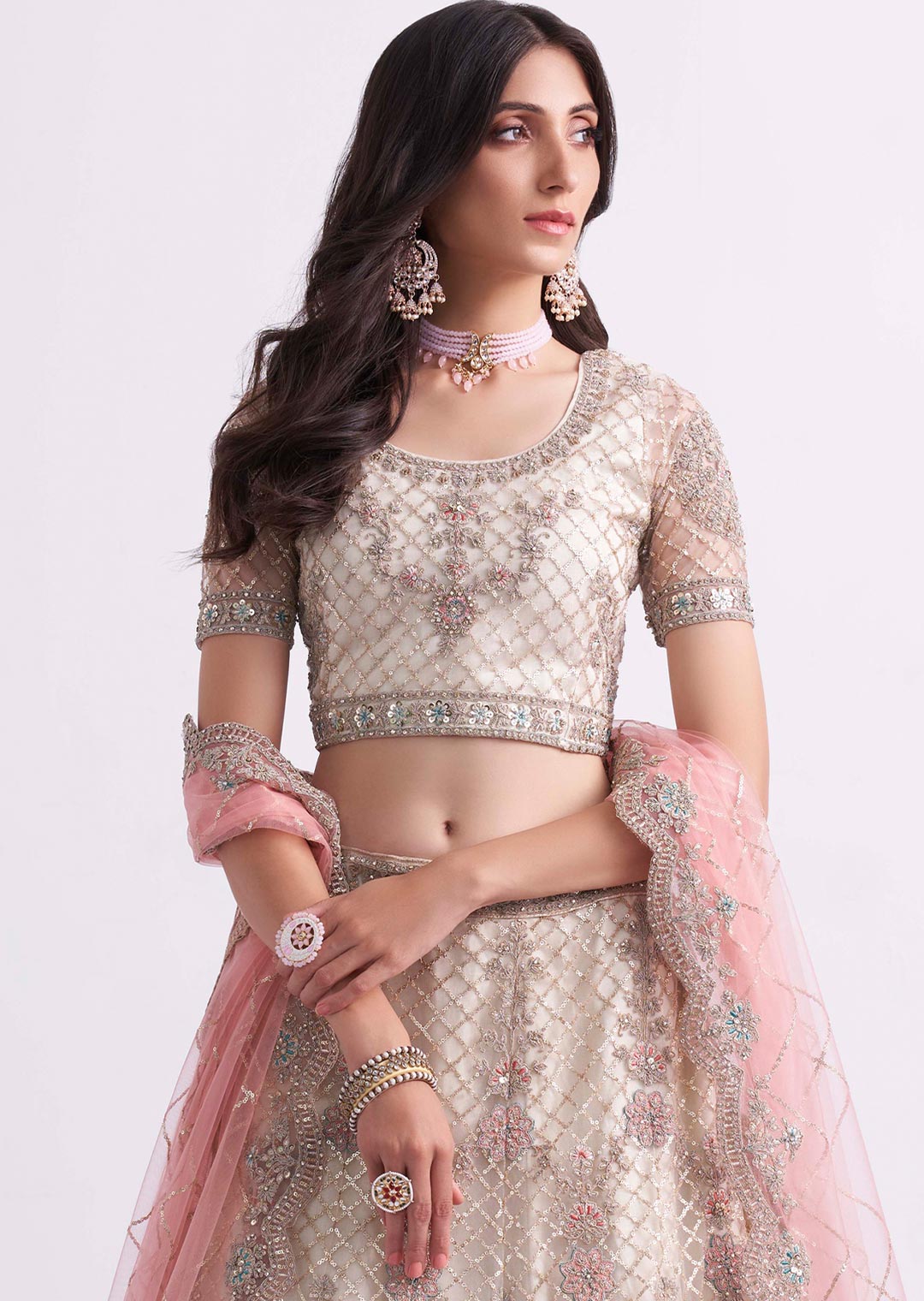 10 Stunning Designs of White Lehenga Choli for Special Occasions
