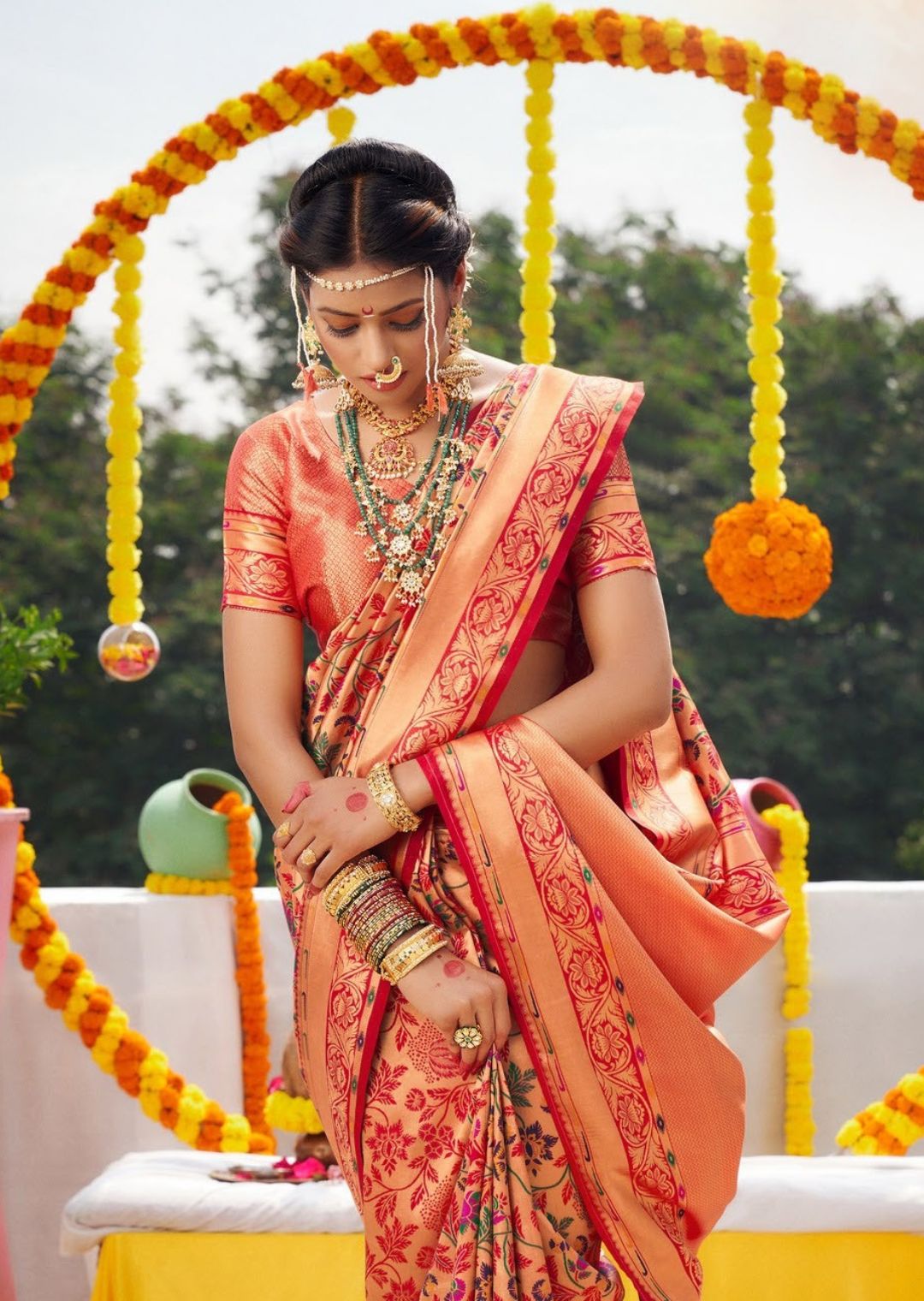 Saree Wedding Indian Party Wear Pakistani Designer Banarasi Soft Silk Sari  | eBay