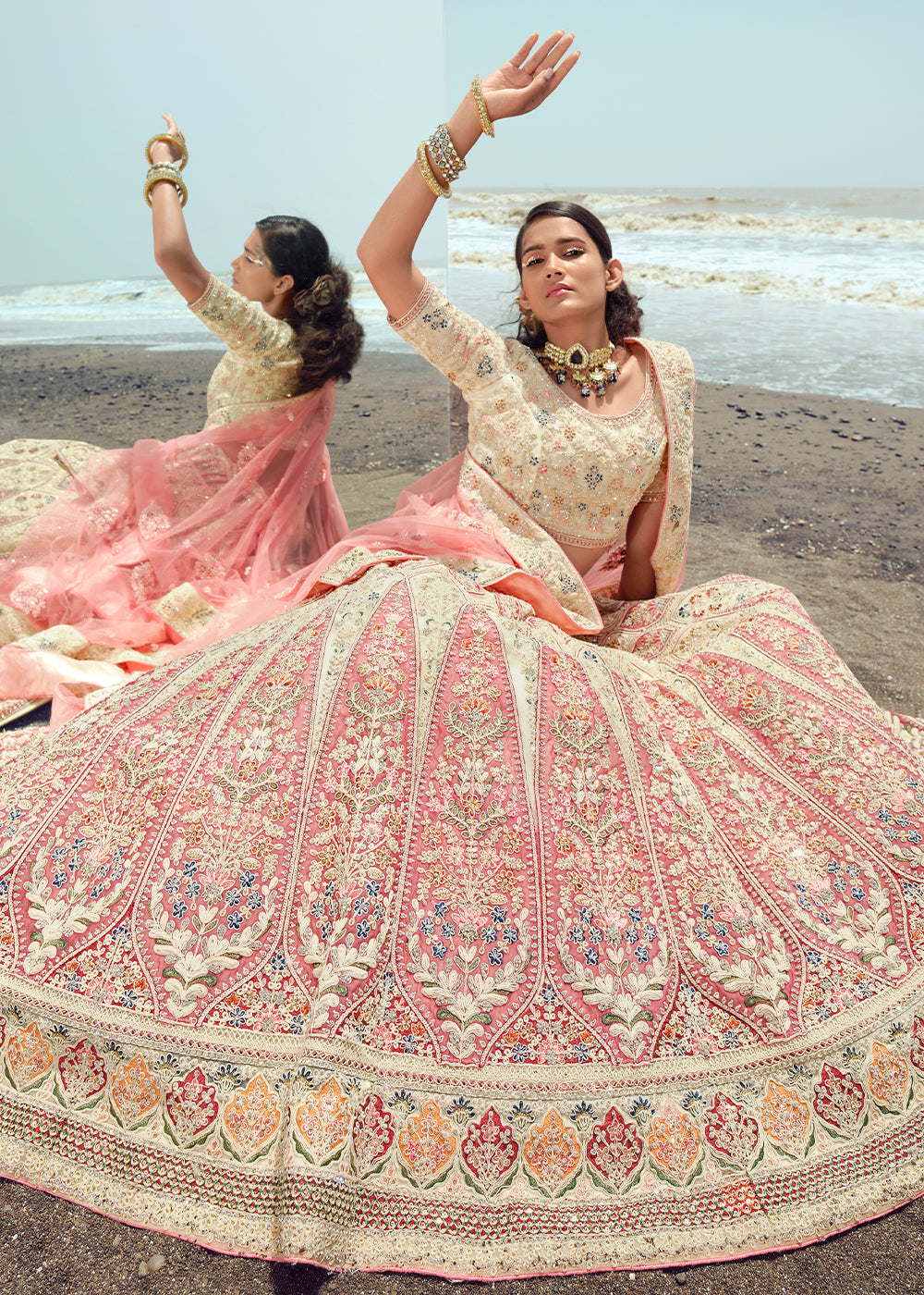 Art Silk White Colour Indian Latest Bridal Lehenga Choli TDS4681 –  TheDesignerSaree
