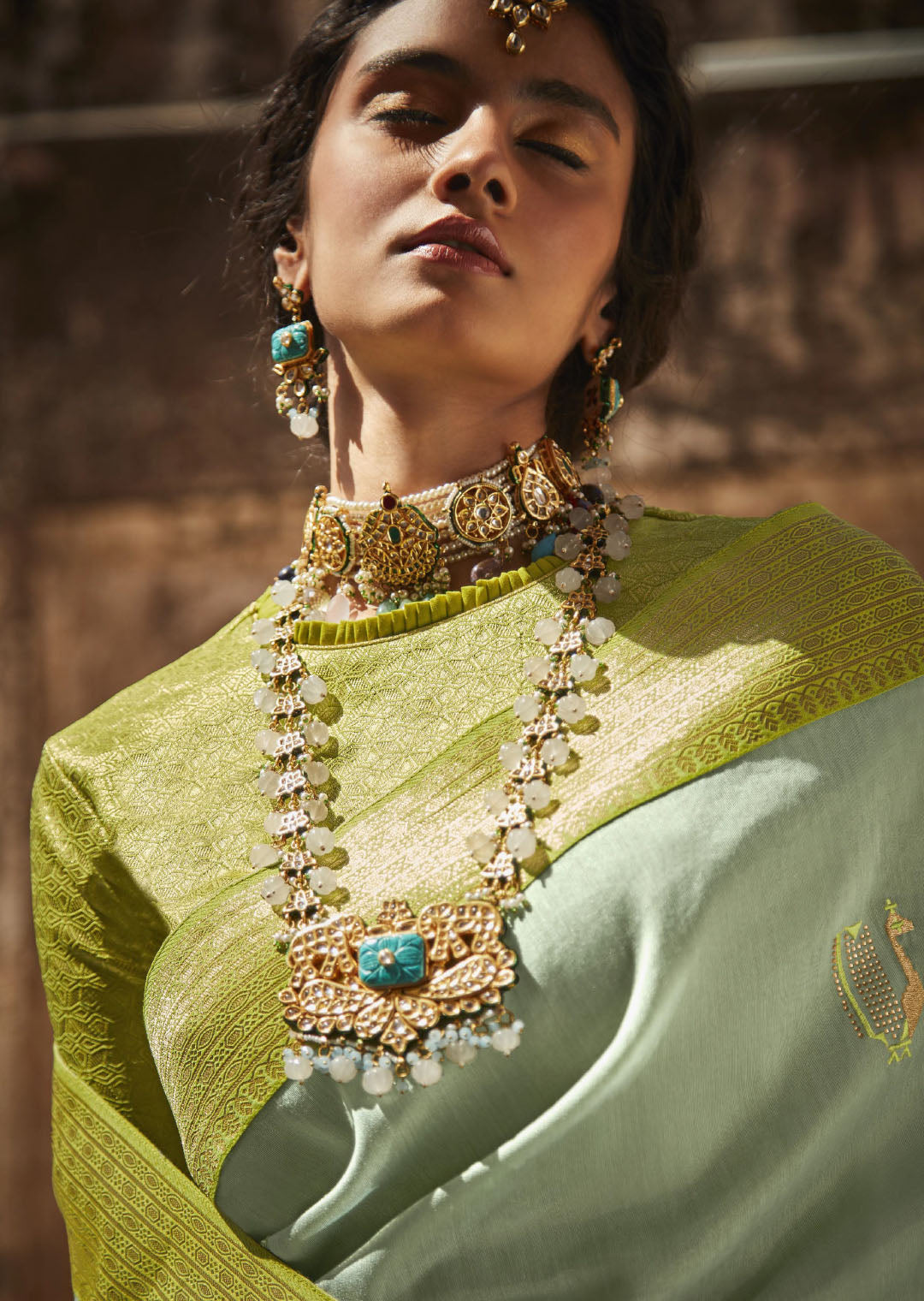 South Side Up - Malayalam - Ethnic choker necklace and saree is truly a  mind blowing combination perfect for any festive occasion and here we have  a few examples of how to